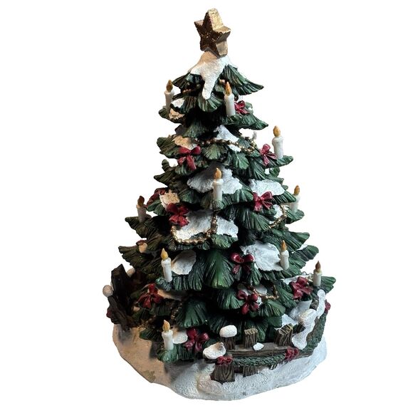 St Nicholas Square Village -Caroling Around the Tree set of 4, Only the tree - Picture 5 of 11